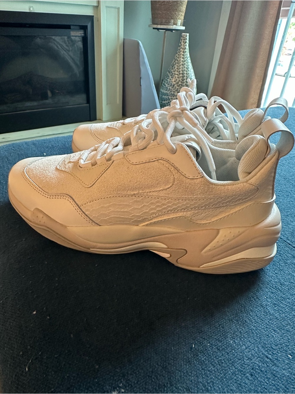 Puma Men's Chunky Athletic Sneakers in Off-White/Cream